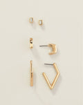 Minimalist Essentials Earring Pack - Goldtone ONLY $3.99