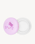 The Creme Shop x Hello Kitty Moisture Remedy Macaron Lip Balm open compact on white background