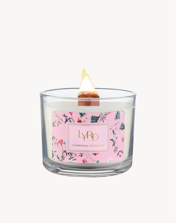 LYRD Flowerista Wooden Wick Candle