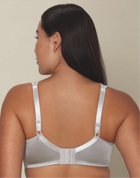 Playtex 18 Hour Ultimate Lift & Support Wireless Bra Crystal Grey - back view on model