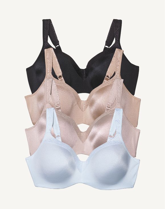 Playtex Secrets Underwire Full-Coverage Smoothing Balconette T-Shirt Bra (US4823)