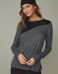 Sueded Shoulder Top
