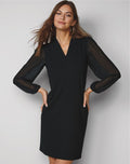 Sheer Back Dress on model front view