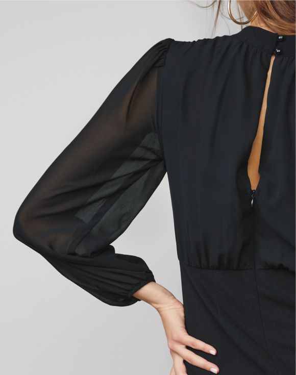 Sheer Back Dress flat lay front