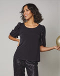 Sequin Sleeve Top