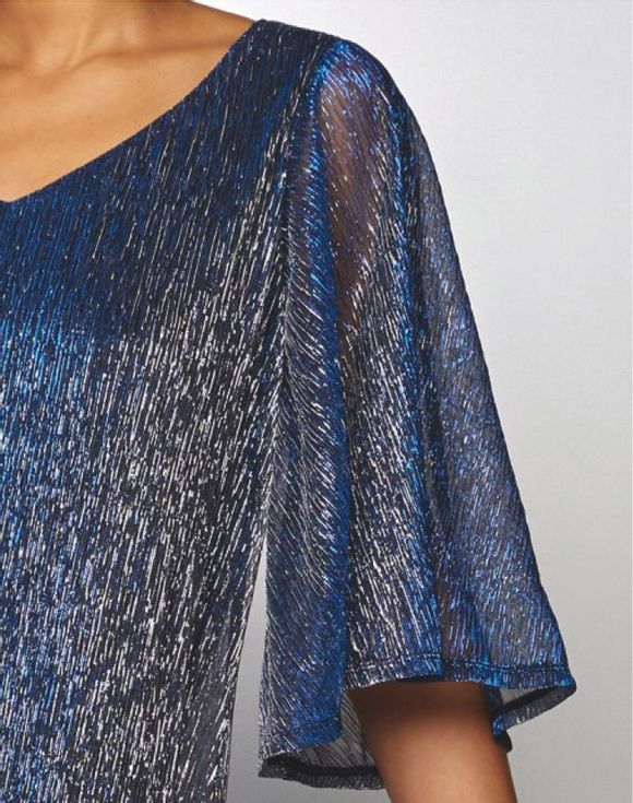Sheer Holiday Dress flat lay