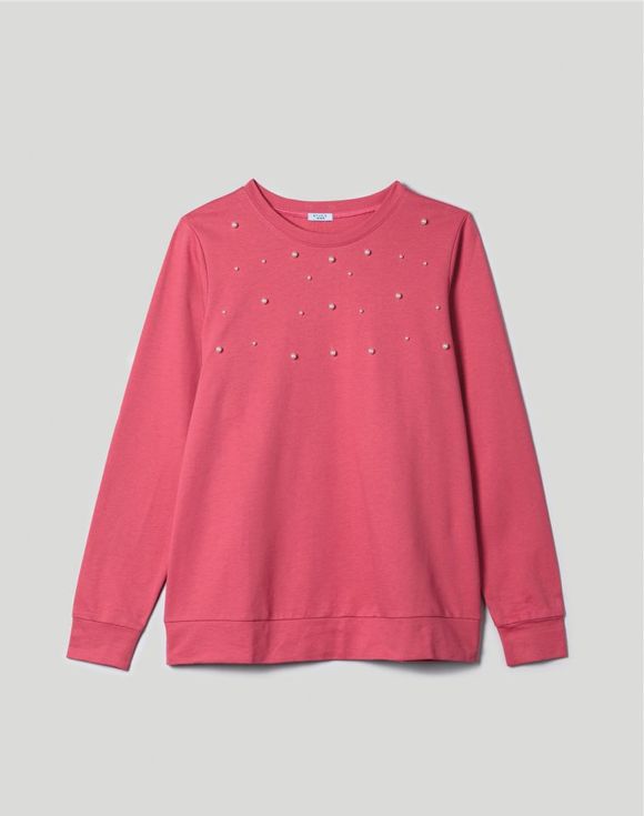Pearl-Trim Pullover
