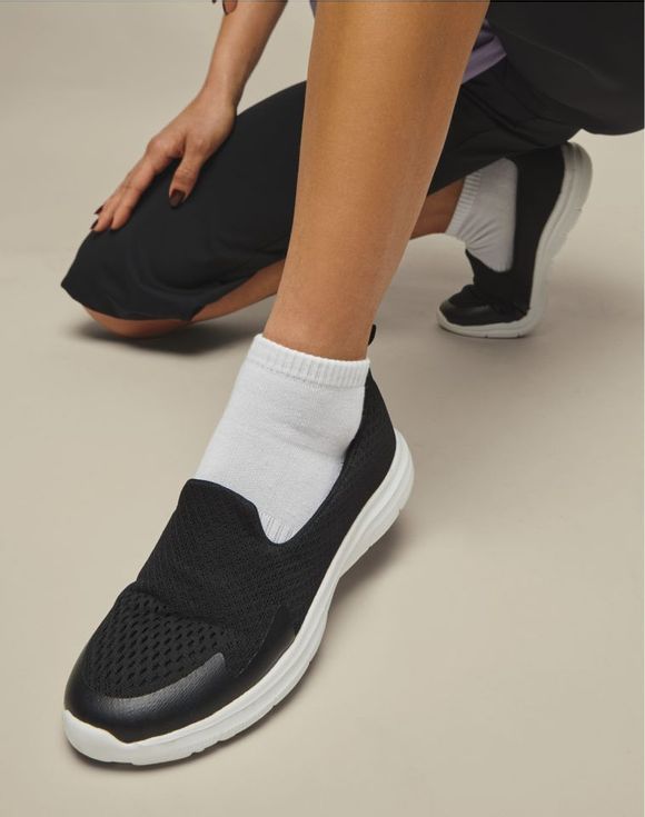 Sporty Mesh Sneaker styled with leggings