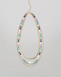 Coastal Elegance Layered Necklace on model