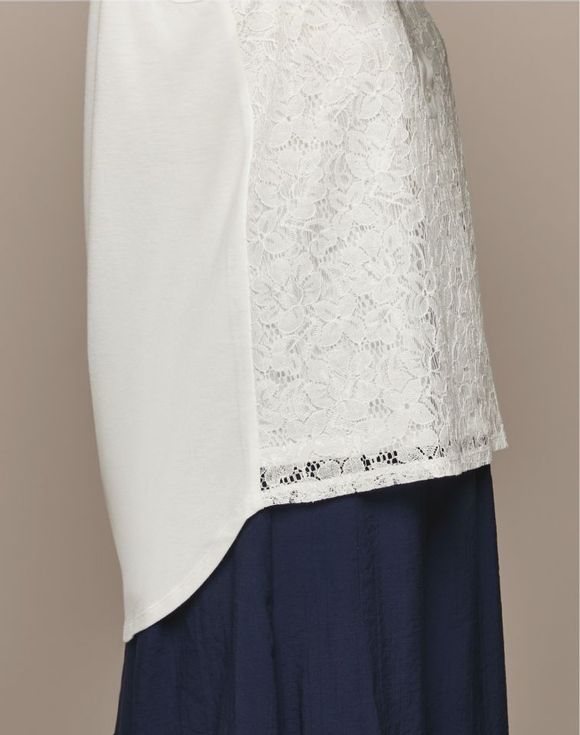 Lace-Front Sleeveless Top $17.99 FINAL SALE