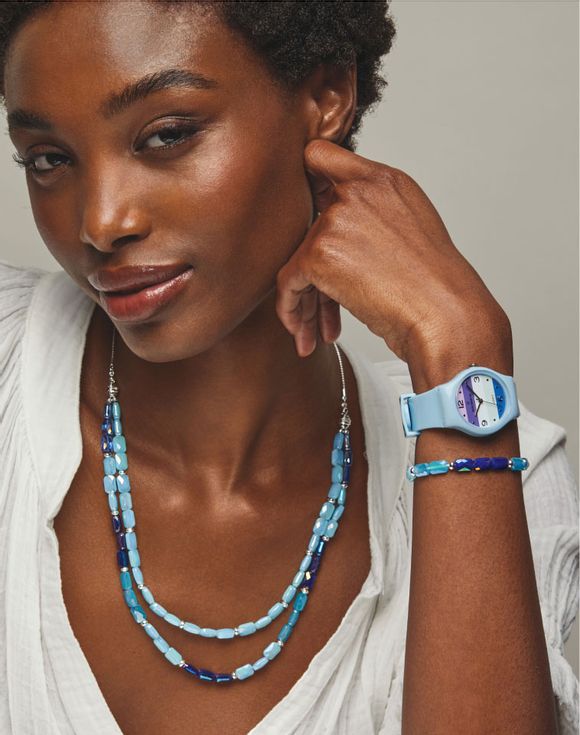 Colorblock Chic Pull-Cord Bracelet - multicolor detail