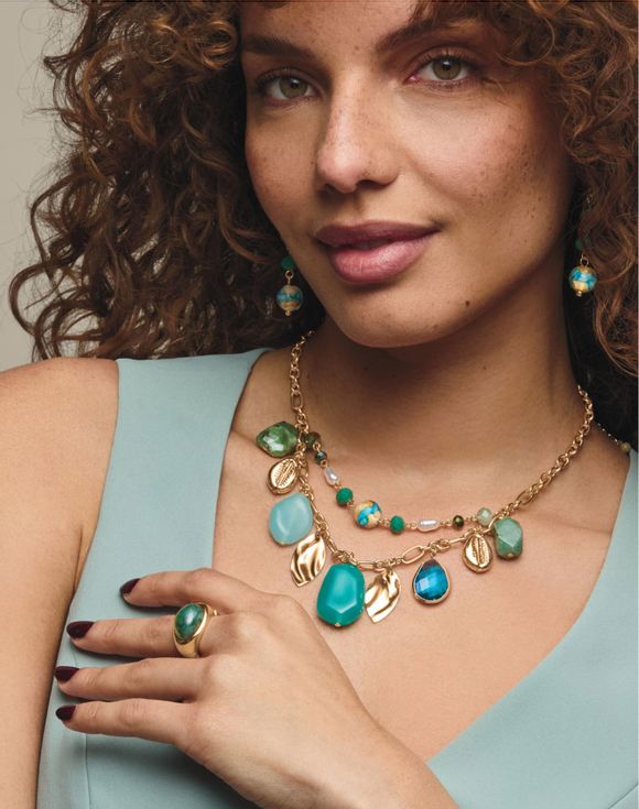 Seaside Treasure Necklace and Earring Set $9.99