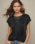 Relaxed Rolled Sleeve Top