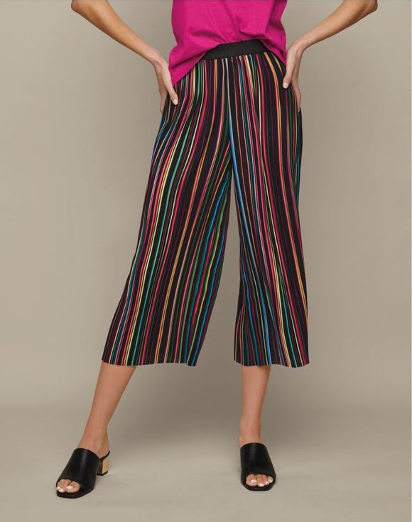 Striped Wide-Leg Crop Pant $17.99 FINAL SALE