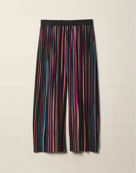 Striped Wide-Leg Crop Pant $17.99 FINAL SALE