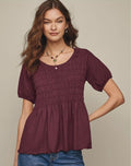 Smocked Blouse $20.99 FINAL SALE