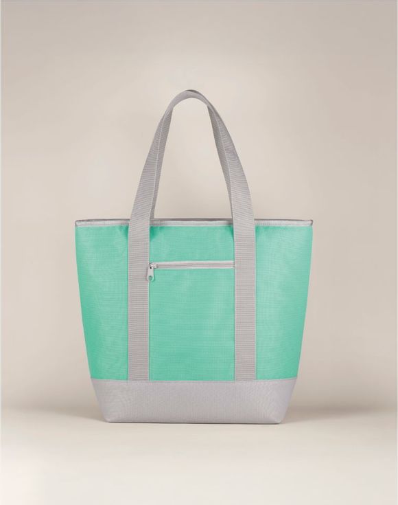 Multi-Use Cooler Bag - three-quarter product shot showing front zip pocket