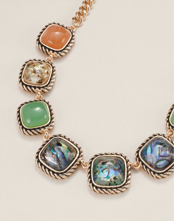 Abalone Gemscape Statement Necklace