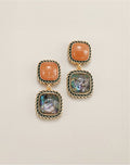 Abalone Gemscape Statement Earrings
