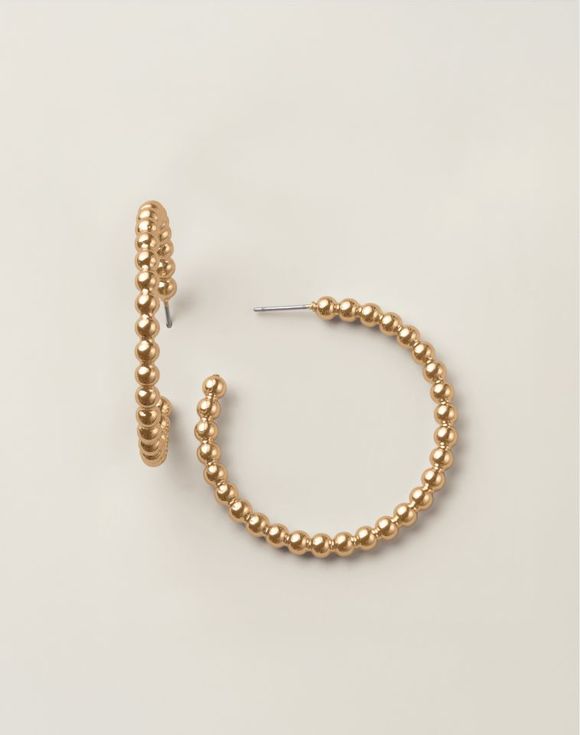 Dotted Grace Hoop Earrings $4.99 FINAL SALE
