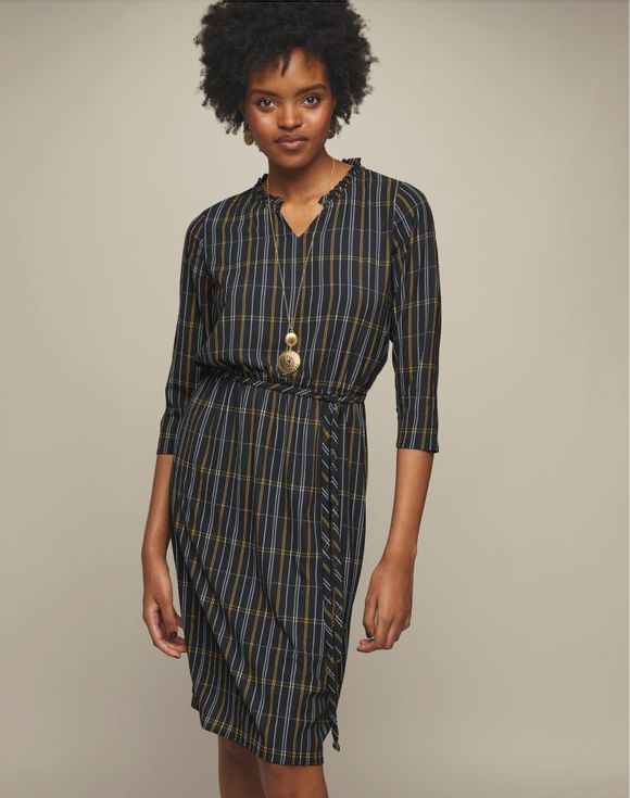 Grid Print Dress $22.99 FINAL SALE