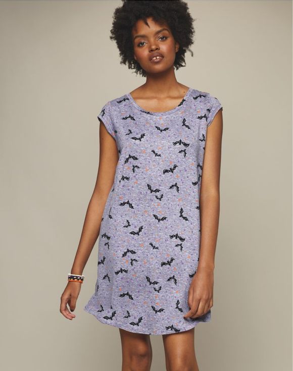 Spooky Sky Nightshirt worn by model front view