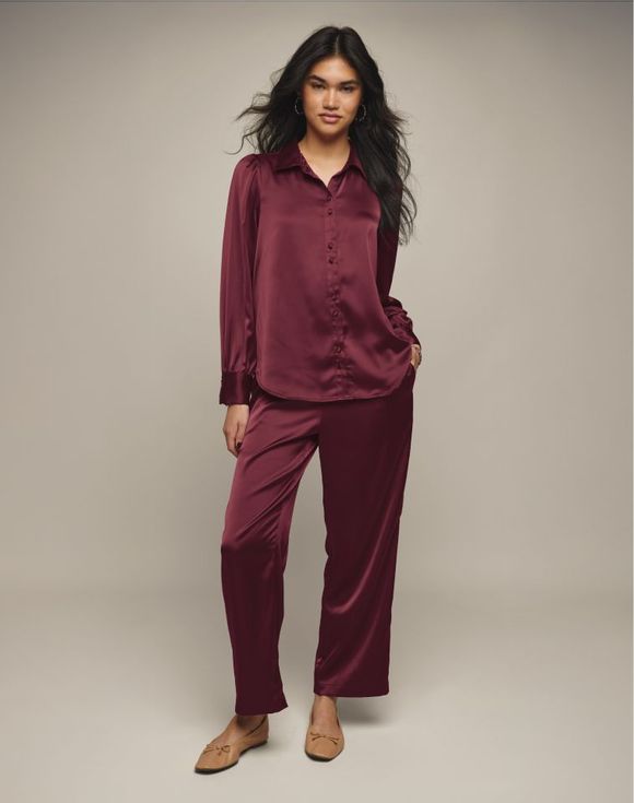 Two-Piece Satin Set