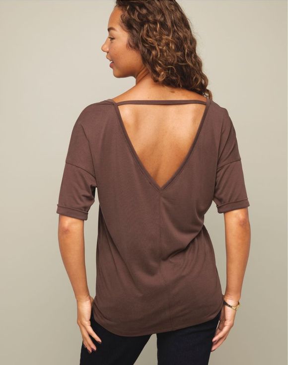 Double V-Neck Top