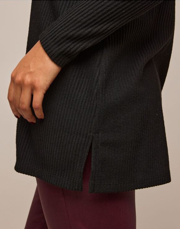 Rib-Knit Tunic - flat lay front view