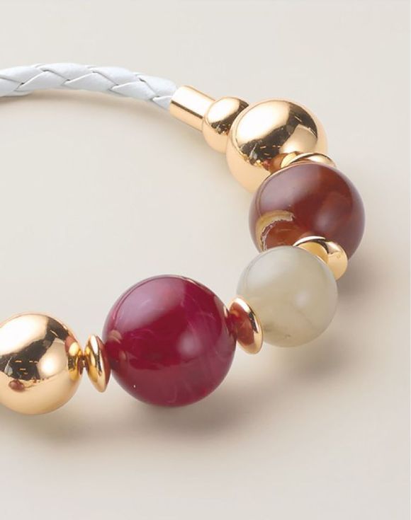Warm Autumn Beaded Bracelet