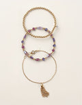Purple Twilight Tassel Bracelet Set $7.99 FINAL SALE