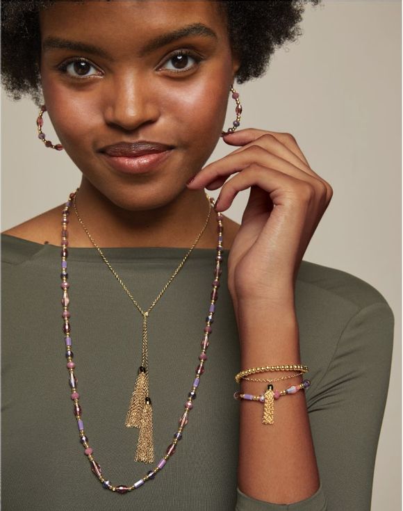 Purple Twilight Hoop Earrings $4.99