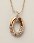 Oval Orbit Pendant Necklace $7.99 FINAL SALE