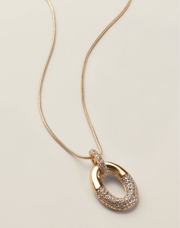 Oval Orbit Pendant Necklace $7.99 FINAL SALE