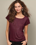 2-Pack Glitter Tops - model wearing black glitter top
