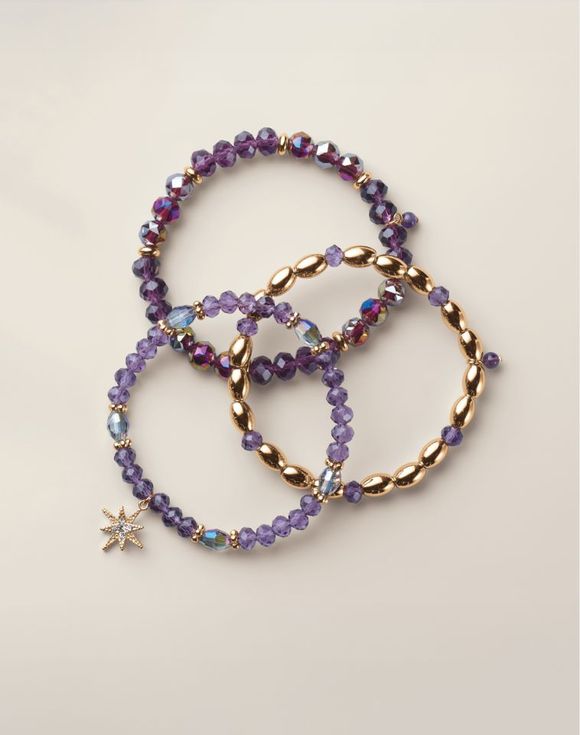 Majestic Plum Bracelet Set