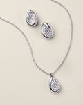 Glistening Droplet Necklace and Earring Set