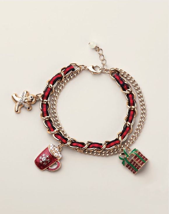 Merry in Plaid Charm Bracelet - Plaid tidings promotional image