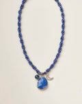 Blue Luna Luxe Beaded Necklace – full length view on neutral background