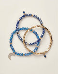 Blue Luna Luxe Beaded Bracelet Set – all three bracelets styled together