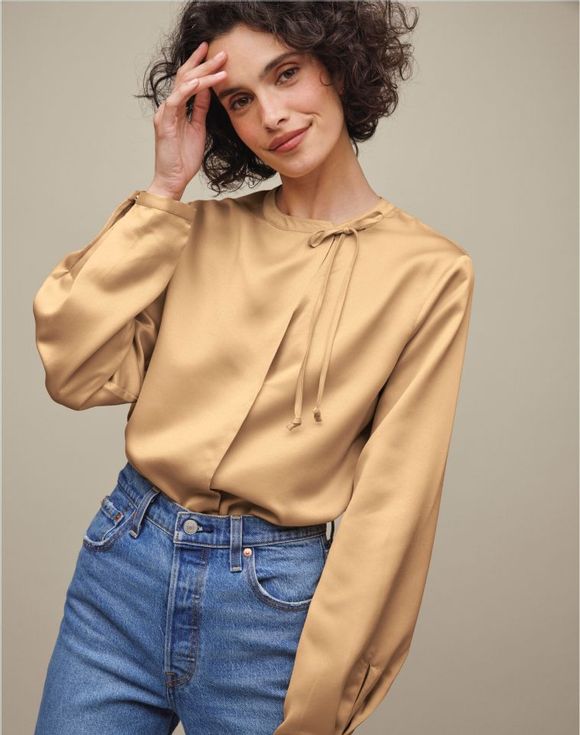 Tie-Neck Blouse $20.99 FINAL SALE
