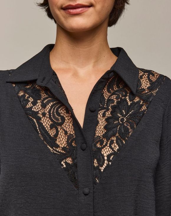 Lace-Trim Blouse $18.99 FINAL SALE