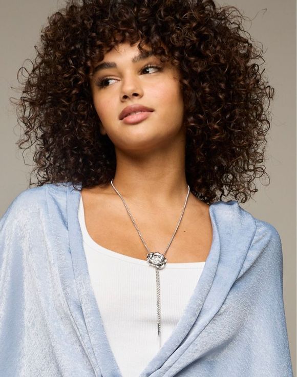 Vintage Rosebud Bolo Necklace