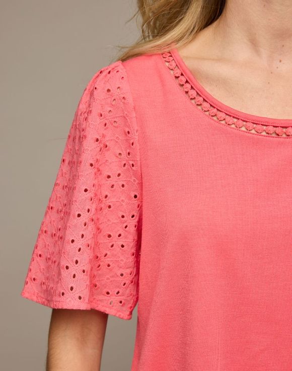 Embroidered Sleeve Top $19.99 FINAL SALE