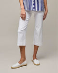 White Easy Capri Pant