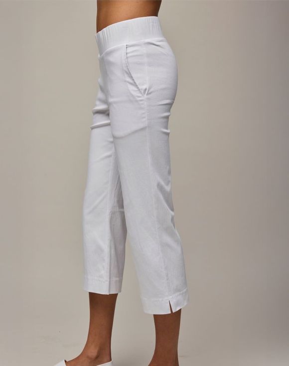 White Easy Capri Pant