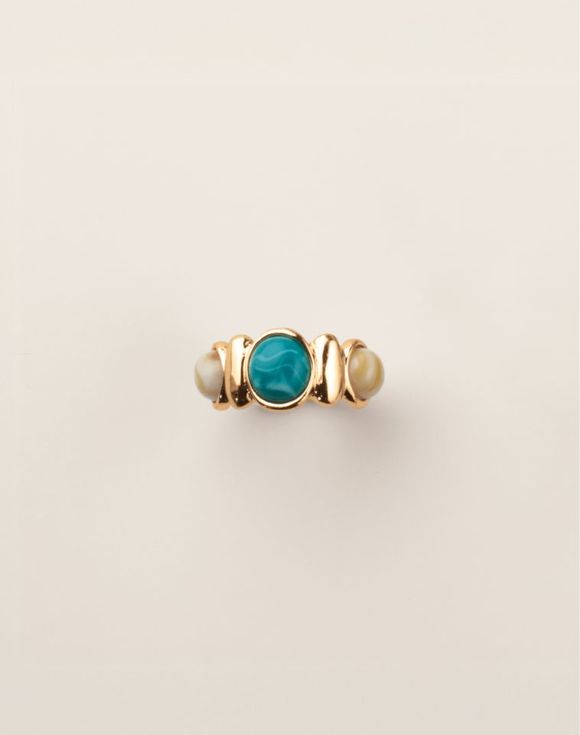 Riviera Blue Statement Ring