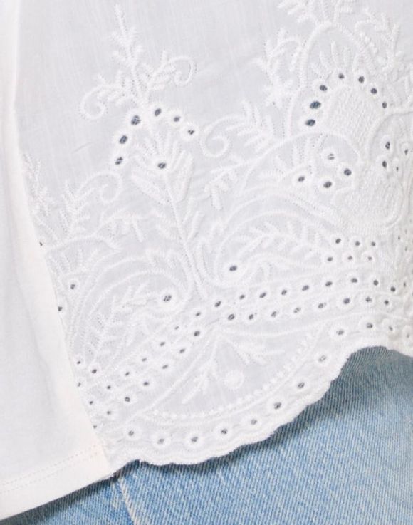 Tonal Embroidered Blouse