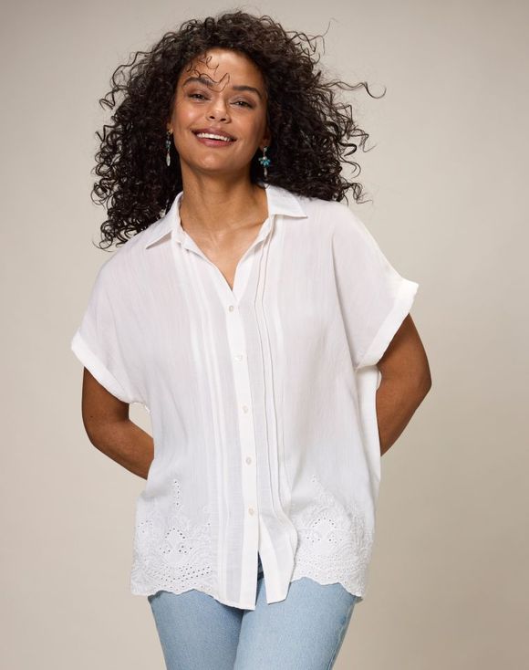 Tonal Embroidered Blouse