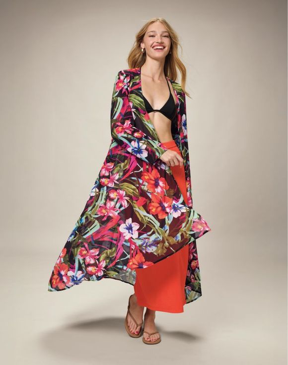 Botanical Sheer Cardigan